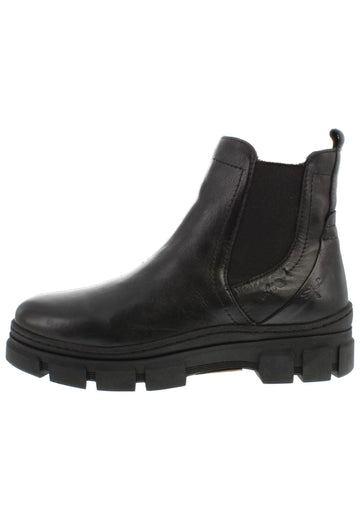 Libelle Stiefelette Leder/Textil Schwarz Warmfutter - surf4shoes