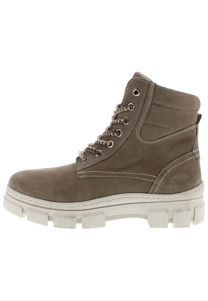 Libelle Stiefelette Nubukleder Hellbraun Warmfutter - surf4shoes