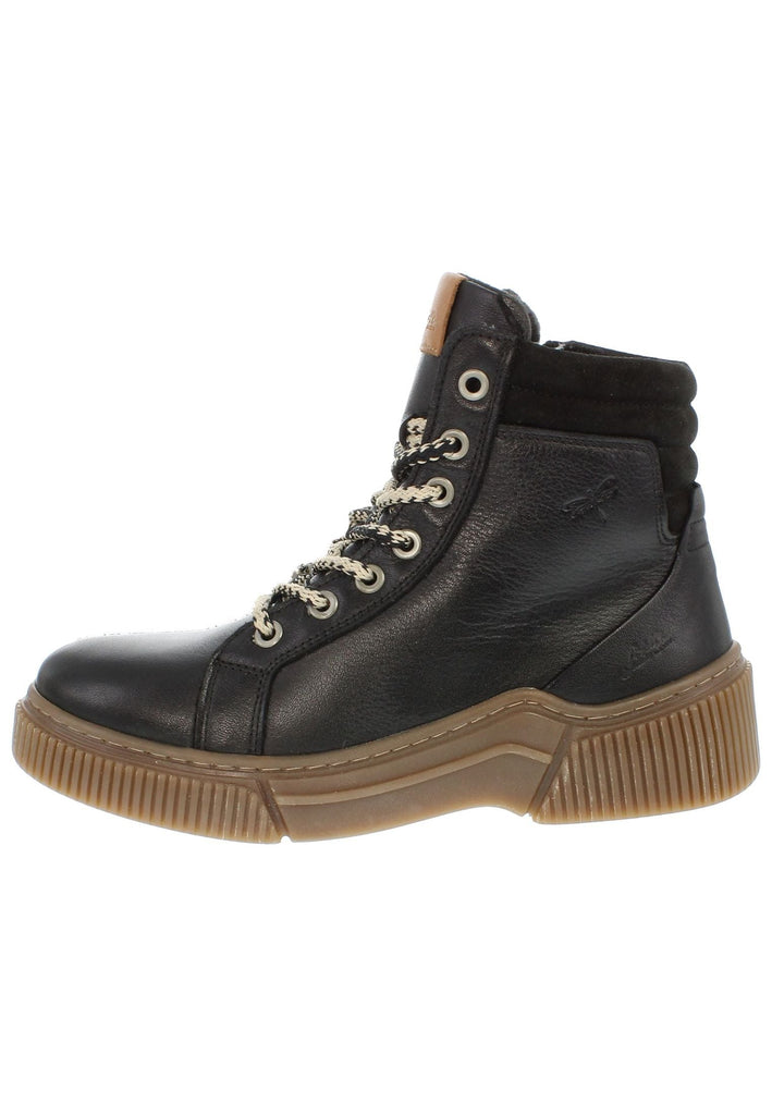 Libelle Stiefelette Nappaleder Schwarz Warmfutter - surf4shoes