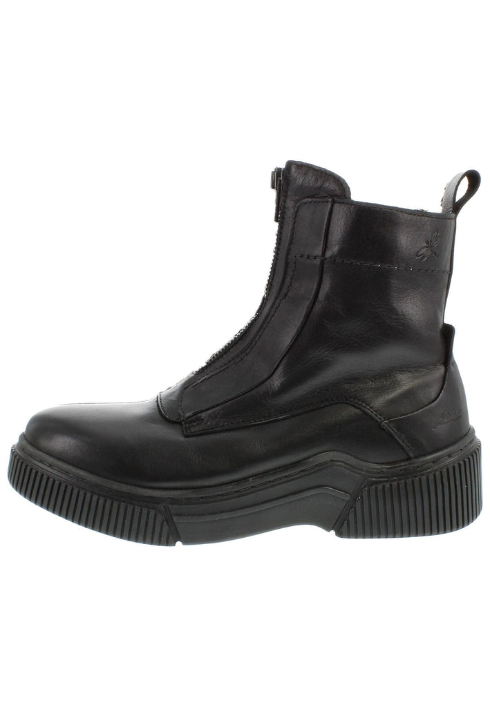 Libelle Stiefelette Leder/Textil Schwarz - surf4shoes