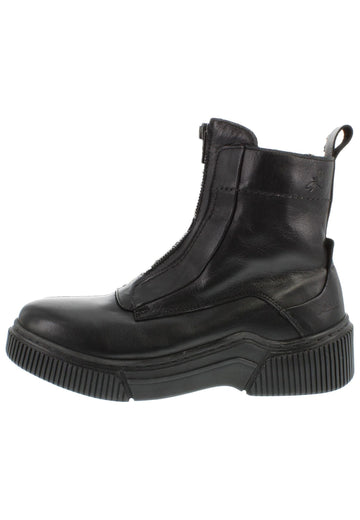 Libelle Stiefelette Leder/Textil Schwarz - surf4shoes