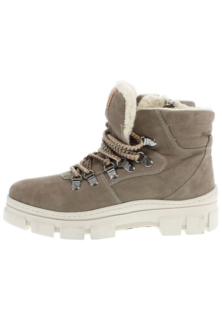 Libelle Stiefelette Nubukleder Hellbraun Warmfutter - surf4shoes