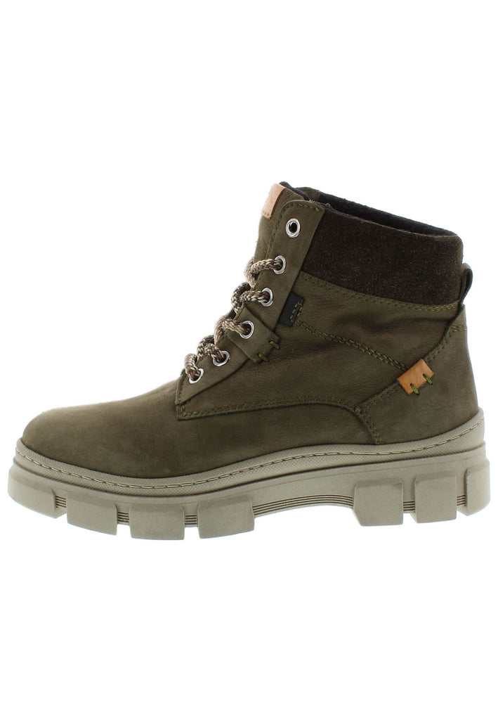 Libelle Stiefelette Leder/Textil Khaki/Gruen Warmfutter - surf4shoes