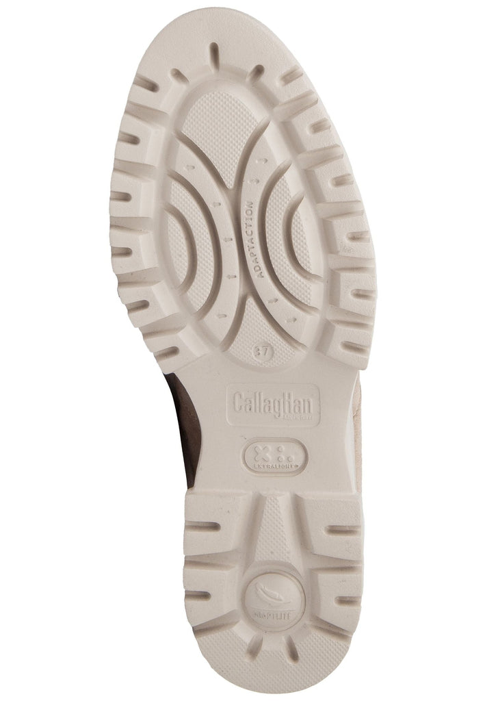 CallagHan Stiefelette Leder/Textil Beige - surf4shoes