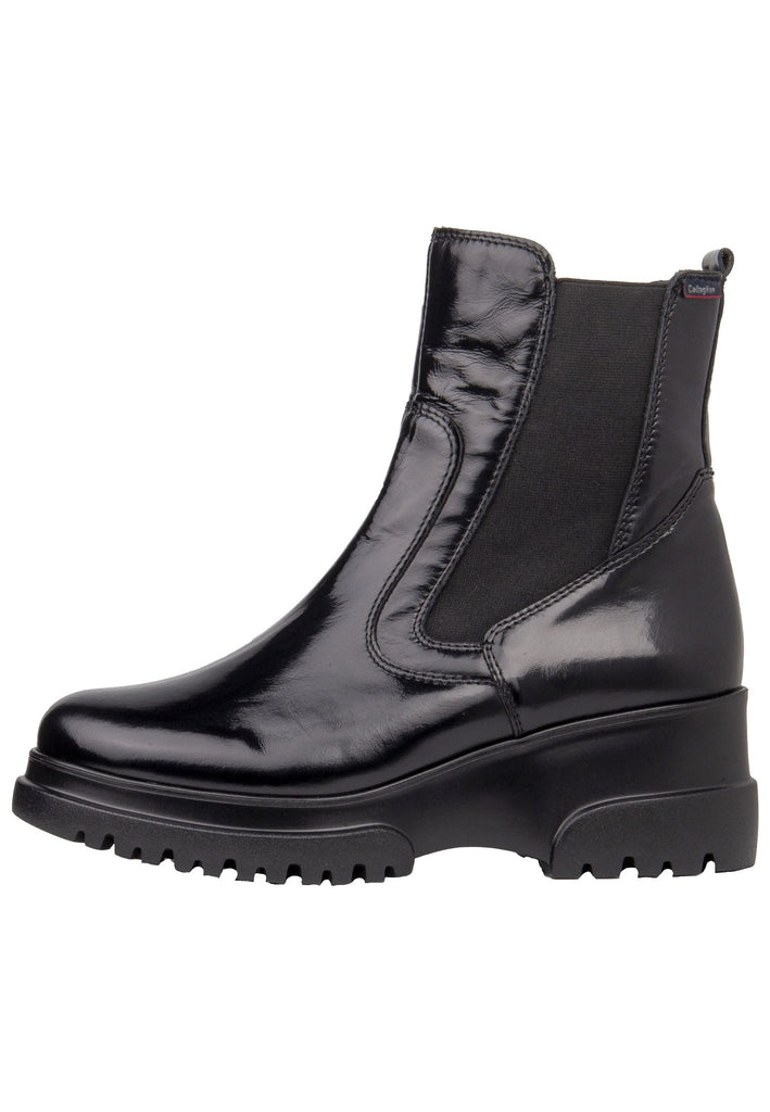 CallagHan Stiefelette Leder/Textil Schwarz - surf4shoes