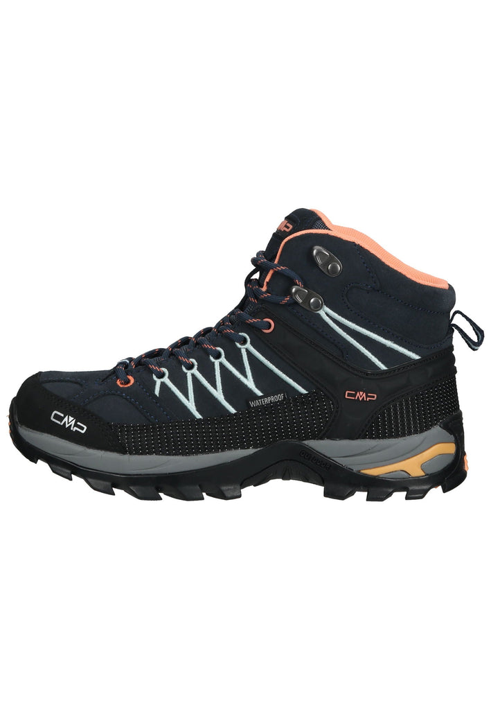 CMP Wanderschuhe Leder/Textil Blau/Orange - surf4shoes