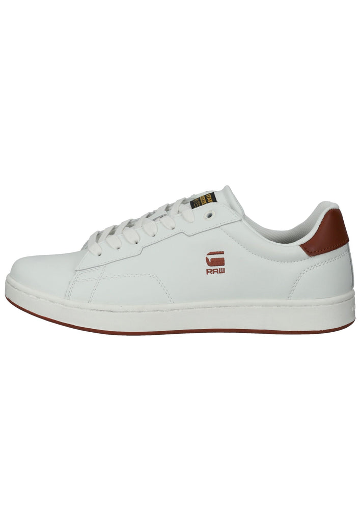 G-Star Sneaker Lederimitat Weiß/Orange - surf4shoes