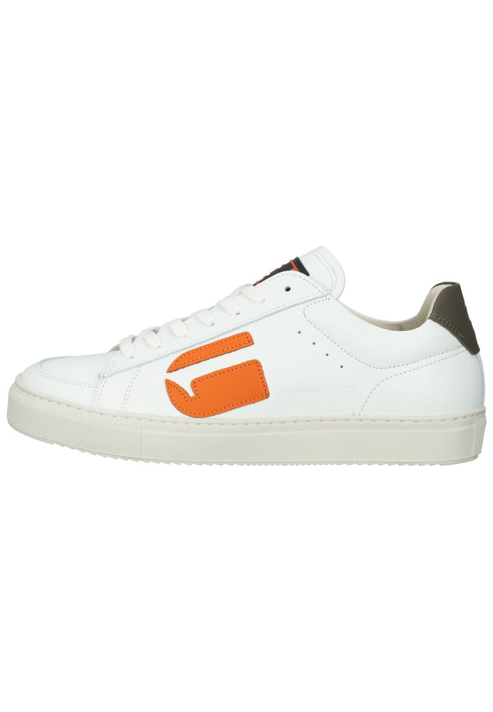 G-Star Sneaker Leder Weiß/Orange - surf4shoes