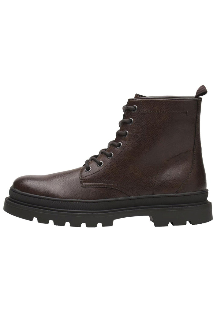 LASOCKI Stiefelette Lederimitat Dunkelbraun - surf4shoes