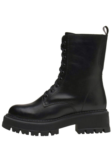 LASOCKI Stiefelette Lederimitat Schwarz - surf4shoes