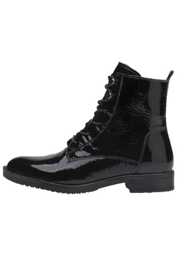 LASOCKI Stiefelette Leder Schwarz Lack - surf4shoes
