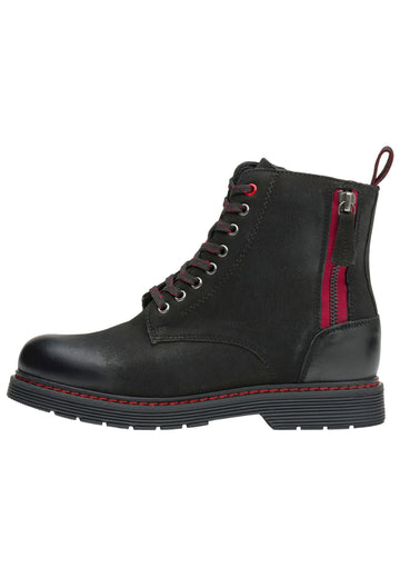 LASOCKI Stiefelette Leder Schwarz/Rot - surf4shoes