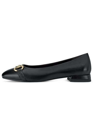 Tamaris Ballerinas Leder Schwarz - surf4shoes