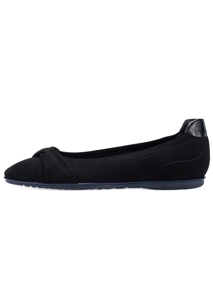 Tamaris Ballerinas Leder/Textil Schwarz - surf4shoes