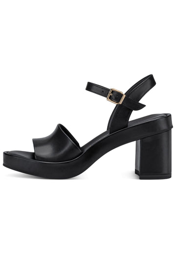 Tamaris Sandalen Leder Schwarz - surf4shoes