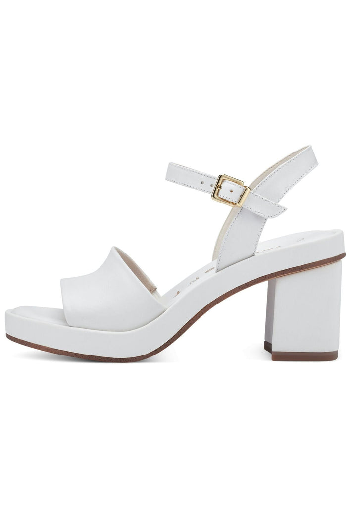 Tamaris Sandalen Leder Weiß - surf4shoes