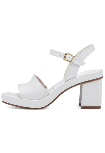 Tamaris Sandalen Leder Weiß - surf4shoes
