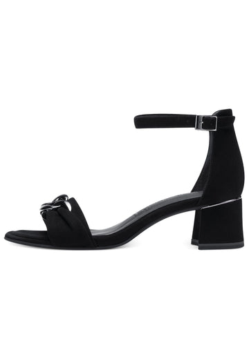 Tamaris Sandalen Leder Schwarz - surf4shoes
