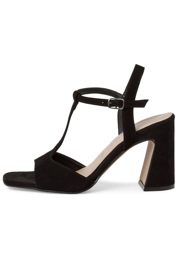 Tamaris Sandalen Leder Schwarz - surf4shoes