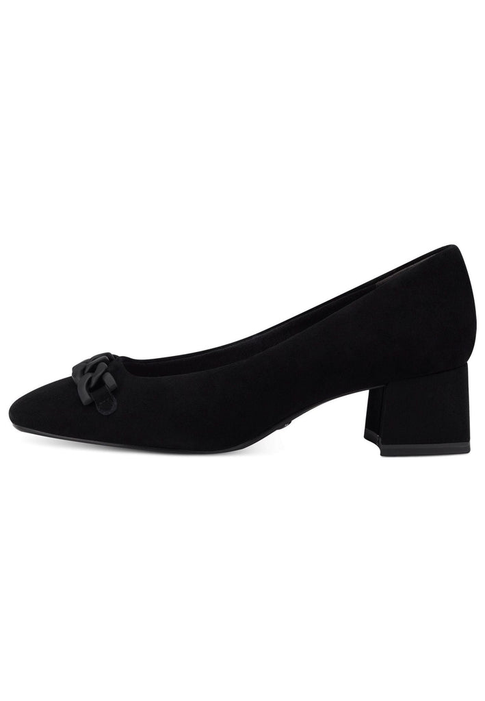 Tamaris Pumps Veloursleder Schwarz - surf4shoes