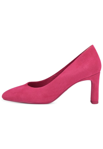 Tamaris Pumps Veloursleder Fuchsia - surf4shoes