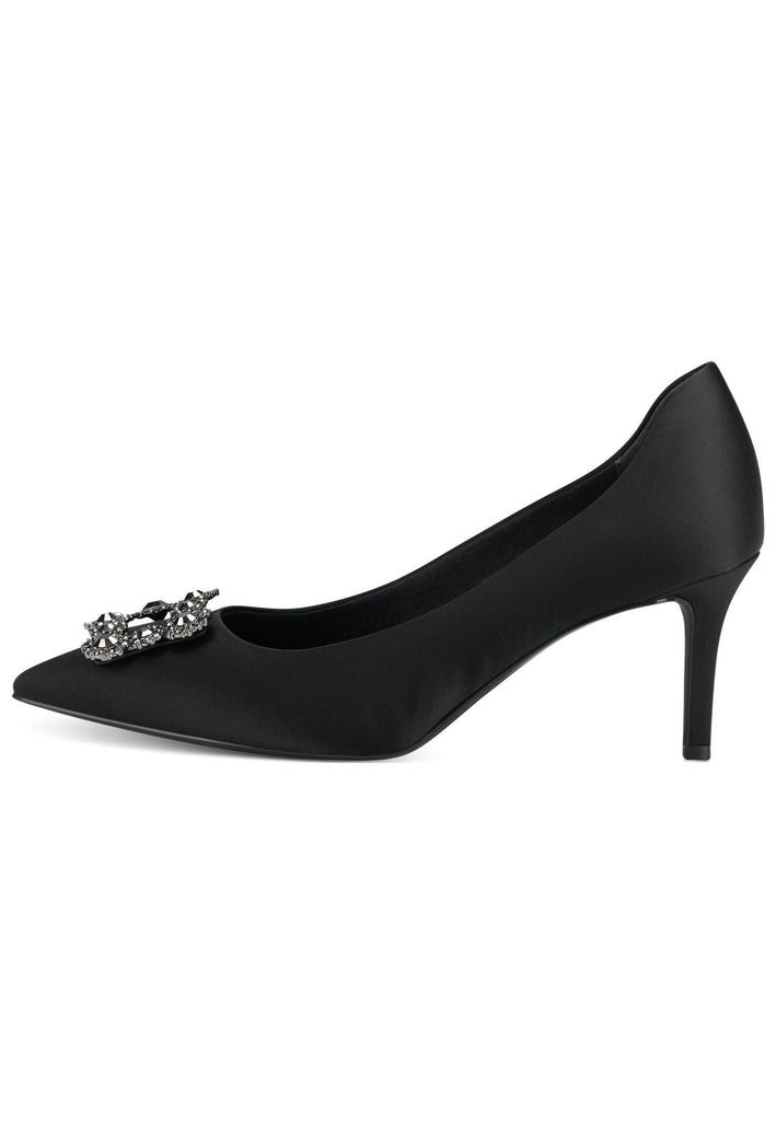 Tamaris Pumps Textil Schwarz - surf4shoes