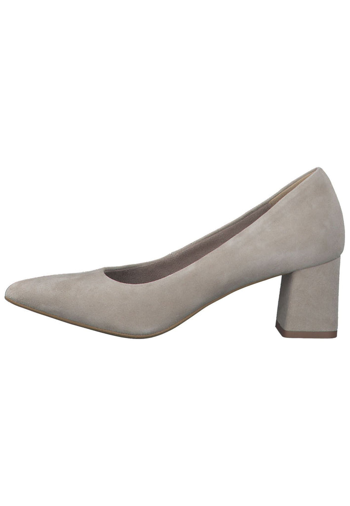 Tamaris Pumps Veloursleder Ivory - surf4shoes