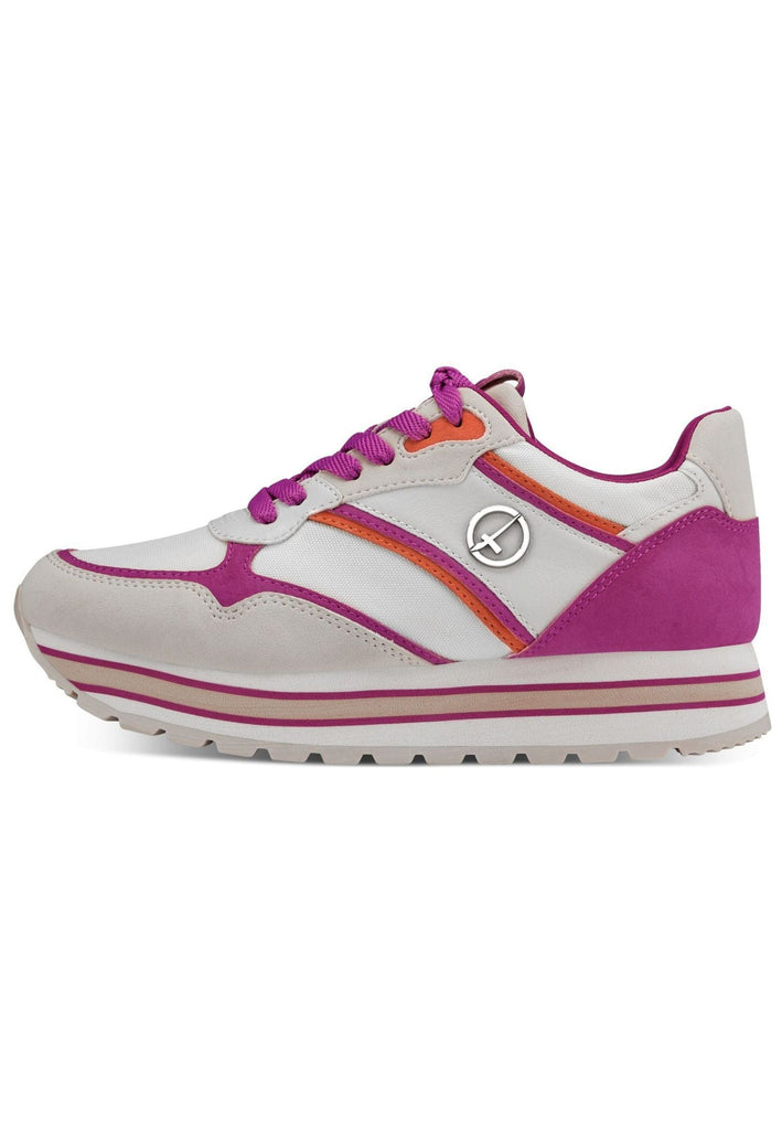 Tamaris Sneaker Lederimitat/Textil Fuchsia - surf4shoes