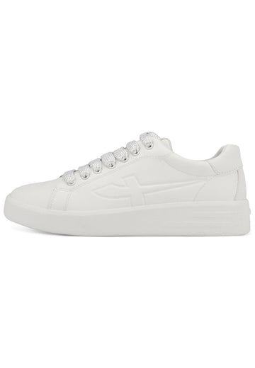 Tamaris Sneaker Leder/Textil Weiß/Weiß - surf4shoes