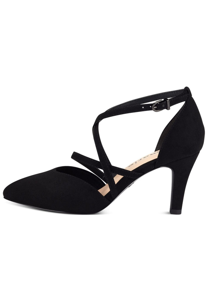 Tamaris Pumps Textil Schwarz - surf4shoes