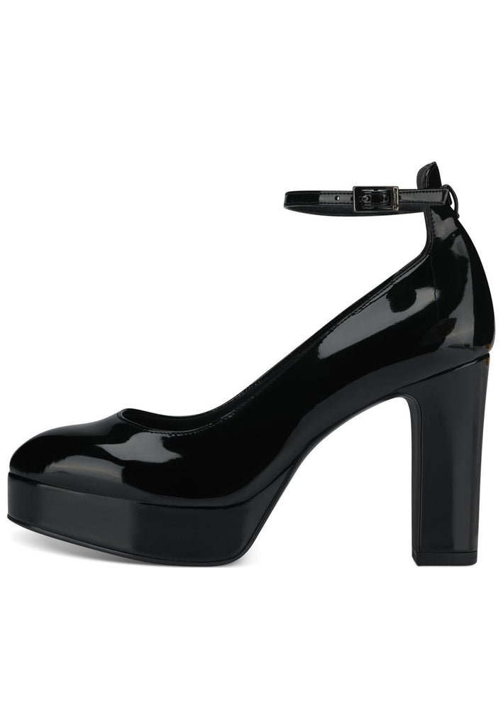 Tamaris Pumps Lederimitat Schwarz Lack - surf4shoes