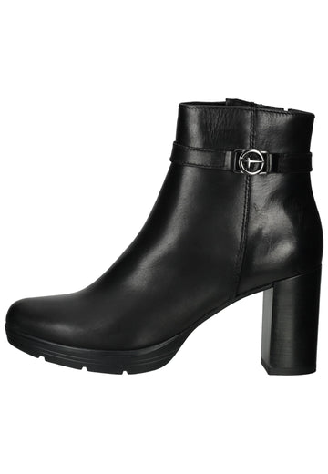 Tamaris Stiefelette Leder Schwarz - surf4shoes