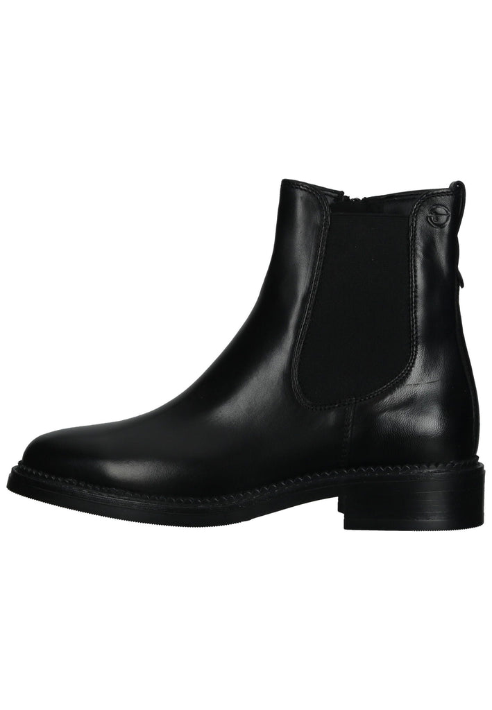 Tamaris Stiefelette Leder/Textil Schwarz - surf4shoes
