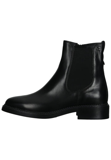 Tamaris Stiefelette Leder/Textil Schwarz - surf4shoes