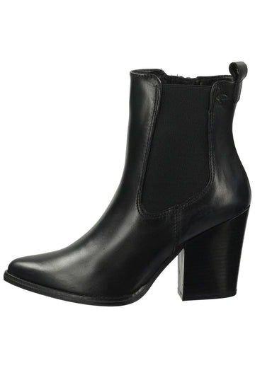 Tamaris Stiefelette Leder/Textil Schwarz Warmfutter - surf4shoes