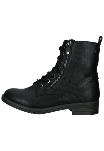 Tamaris Stiefelette Lederimitat Schwarz - surf4shoes