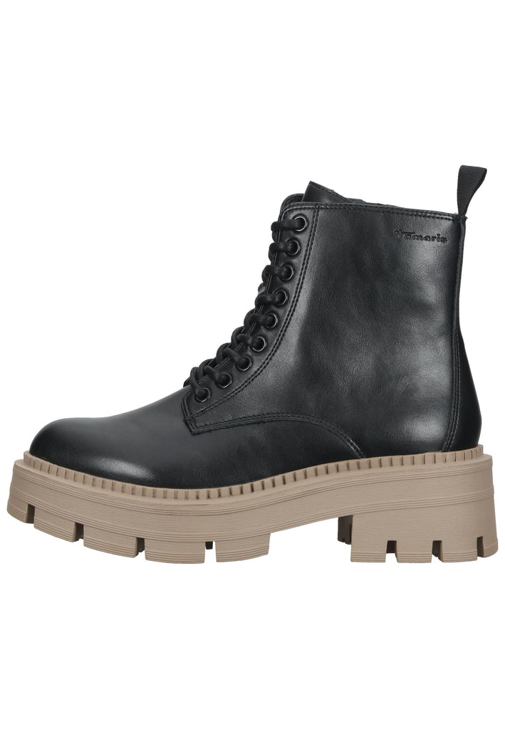 Tamaris Stiefelette Lederimitat Schwarz - surf4shoes