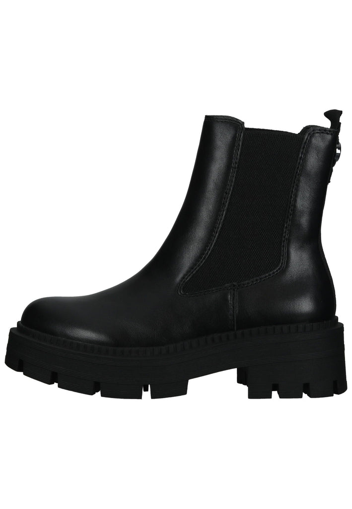 Tamaris Stiefelette Lederimitat Schwarz - surf4shoes