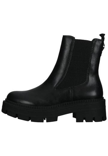 Tamaris Stiefelette Lederimitat Schwarz - surf4shoes