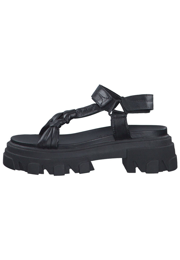 Marco Tozzi Sandalen Leder Schwarz - surf4shoes