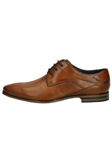 Bugatti Halbschuhe Leder Cognac - surf4shoes