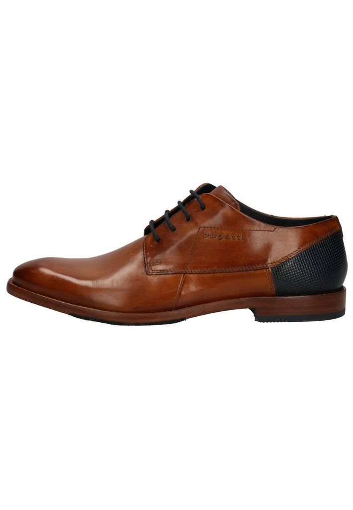 Bugatti Halbschuhe Nappaleder Cognac - surf4shoes