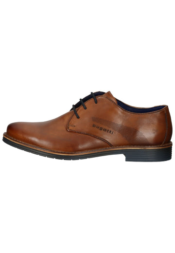 Bugatti Businessschuhe Nappaleder Cognac - surf4shoes