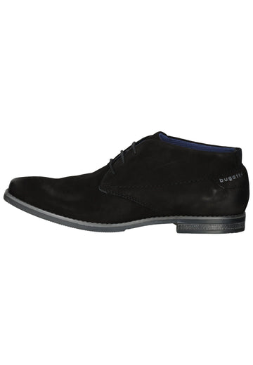 Bugatti Businessschuhe Veloursleder Schwarz - surf4shoes