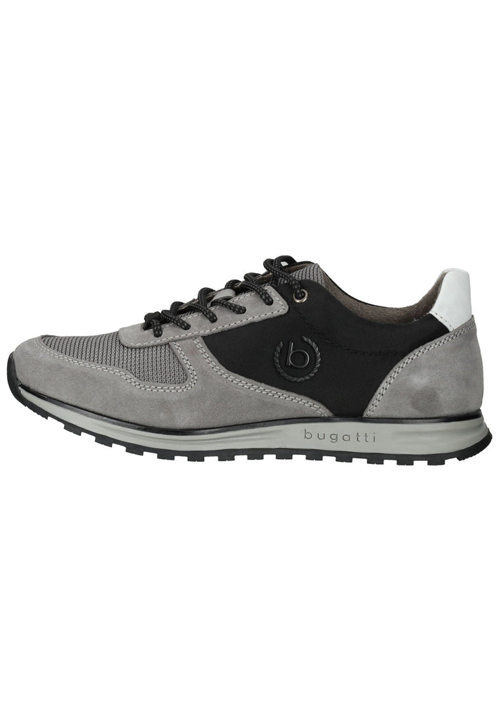 Bugatti Sneaker Veloursleder/Textil Grau/Schwarz - surf4shoes