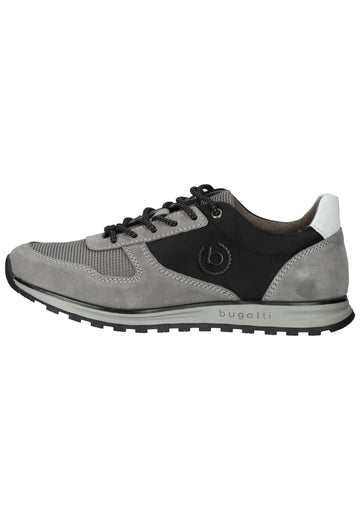 Bugatti Sneaker Veloursleder/Textil Grau/Schwarz - surf4shoes