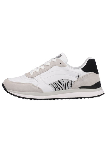 Rieker Sneaker Glattleder Schwarz/Weiß - surf4shoes