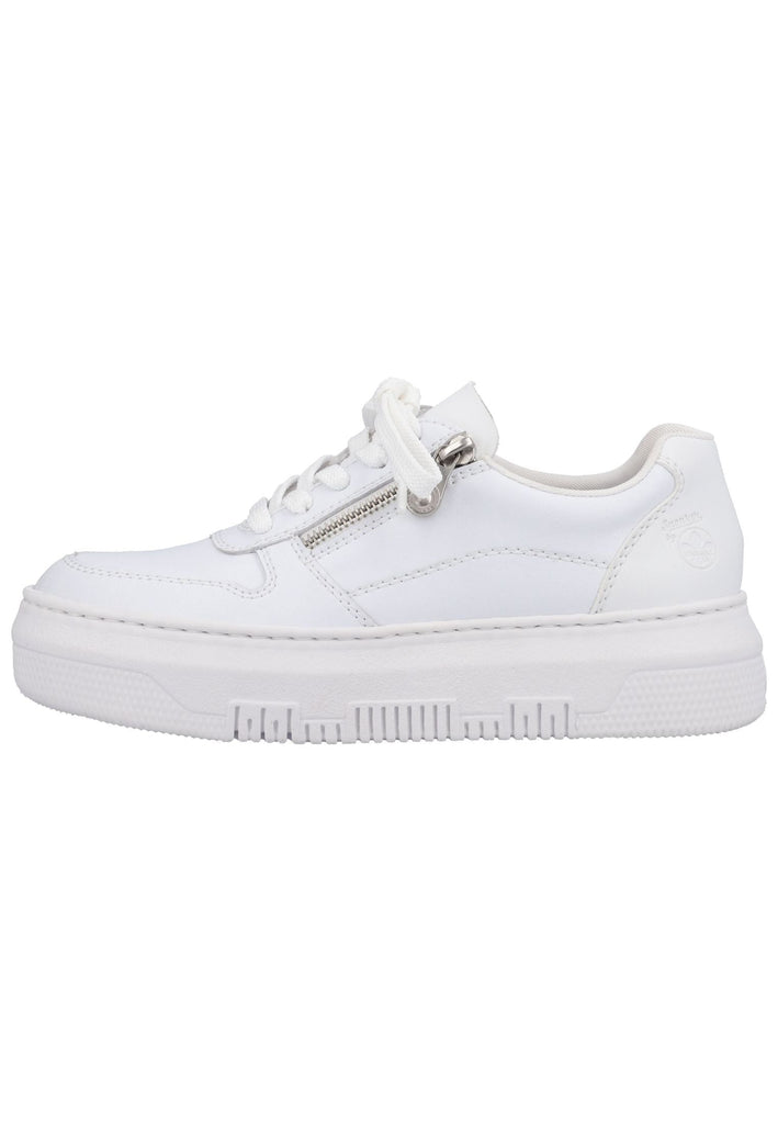 Rieker Sneaker Glattleder Weiß - surf4shoes