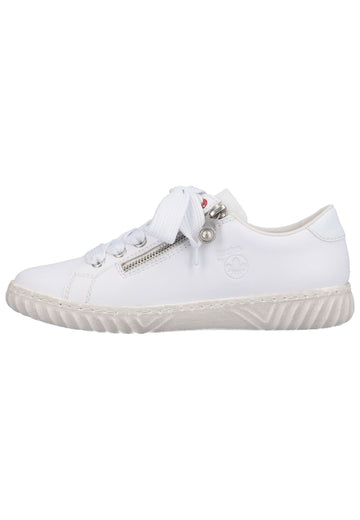 Rieker Sneaker Glattleder Weiß - surf4shoes