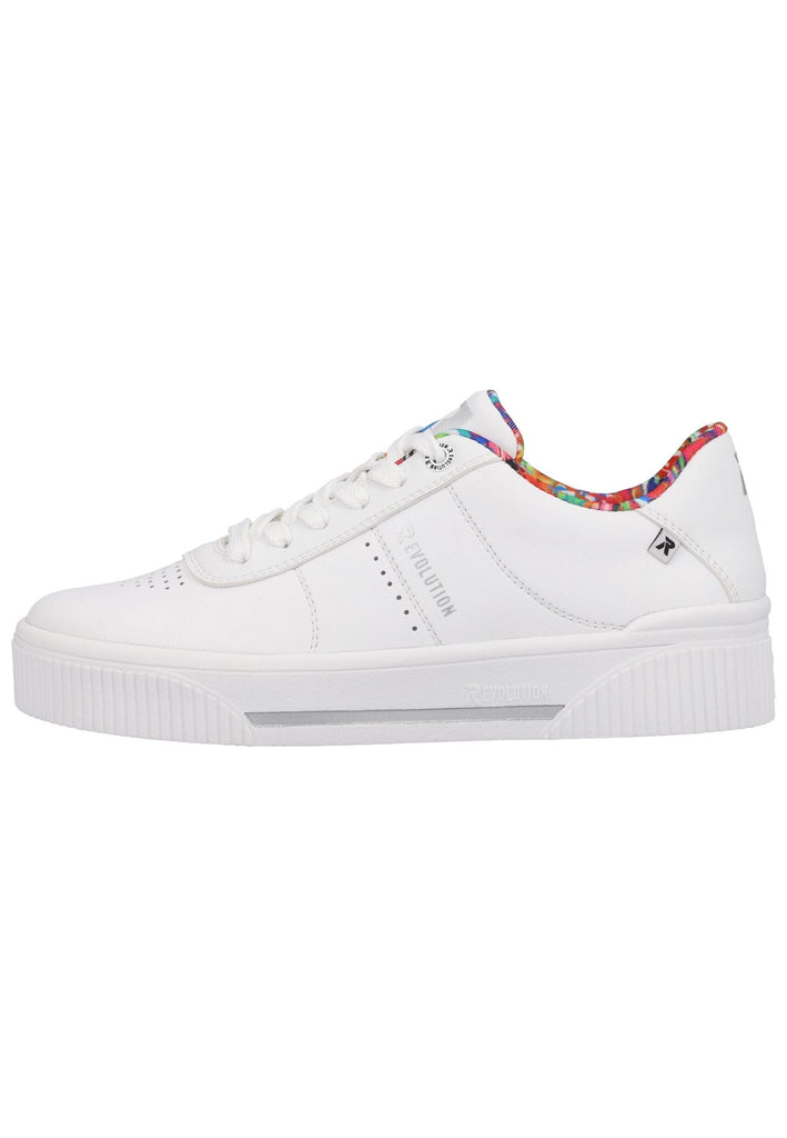 Rieker Sneaker Glattleder Weiß - surf4shoes